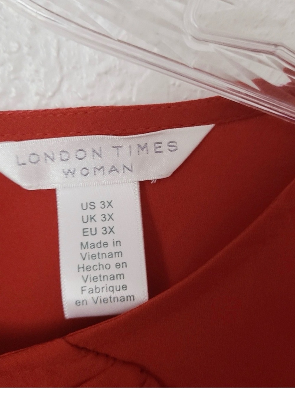 London Times NWT Rust RuffleBlouse - Picture 3 of 3